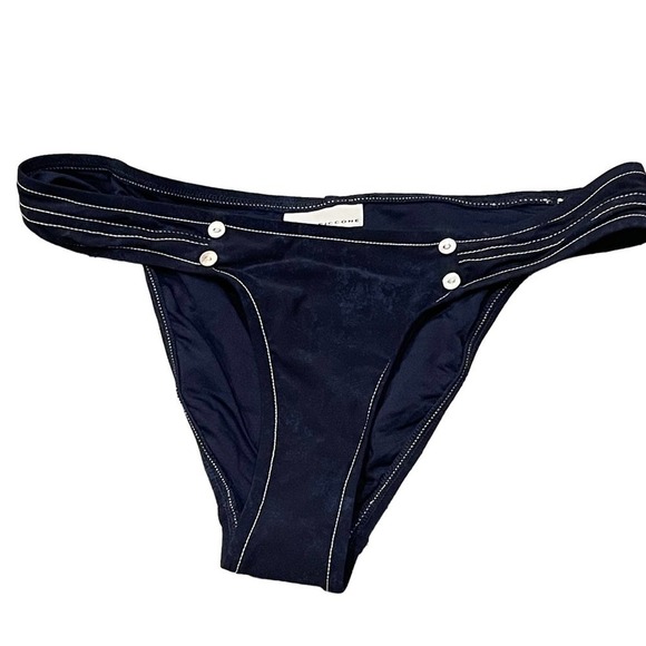Robin Piccone Valeria Indigo Low Rise Bikini Bottoms Moderate Size S NWOT - Picture 6 of 11